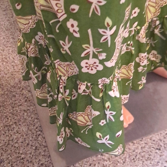 Maxi Summer Halterneck V-Neck Tir-Back Floral Sundress by Mossimo Supply Co. - Picture 3 of 8